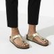8. Birkenstock Gizeh Birko-Flor Gold Damen Flip-Flops (1016109)