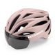 10. Rockbros Fahrradhelm mit Visier, abnehmbarer UV-Schutzbrille, Unisex – Braun
