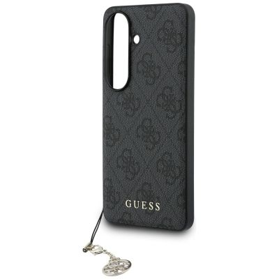 5. Guess 4G Classic Logo Charm MagSafe Hülle für Samsung Galaxy S26 - Schwarz