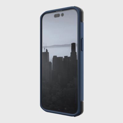 4. Raptic X-Doria Secure Case für iPhone 14 Pro Max mit gepanzerter MagSafe-Hülle blau