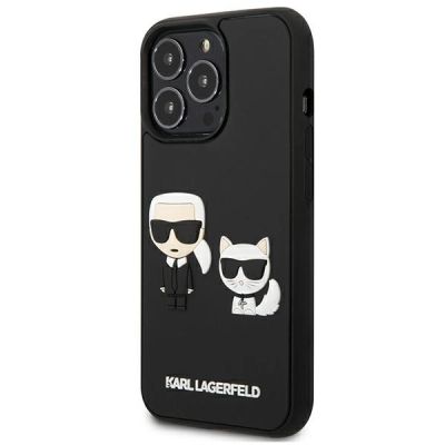 2. Karl Lagerfeld KLHCP13L3DRKCK iPhone 13 Pro / 13 6.1" schwarz/schwarz Hardcase Karl&Choupette Ikonik 3D