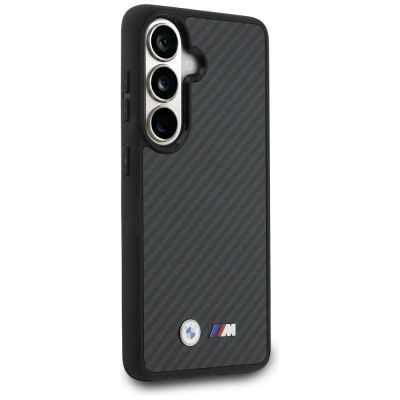 4. BMW M Kevlar Logo MagSafe Hülle für Samsung Galaxy S26 - Schwarz