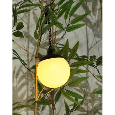 4. Solarlampe, Kugelhalterung aus Kunststoff mit Clip, 10 x 30 cm