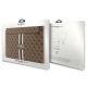 4. Guess 4G Printed Stripes Hülle für einen 14-Zoll-Laptop – Braun