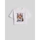 8. Mädchen-T-Shirt mit kastenförmigem Schnitt und Aufdruck 4F 4FJKAW26TTSHF4426-10S