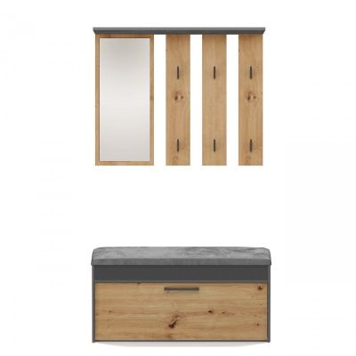 7. PARMA ANTHRAZIT/ARTISAN KLEIDERSCHRANK