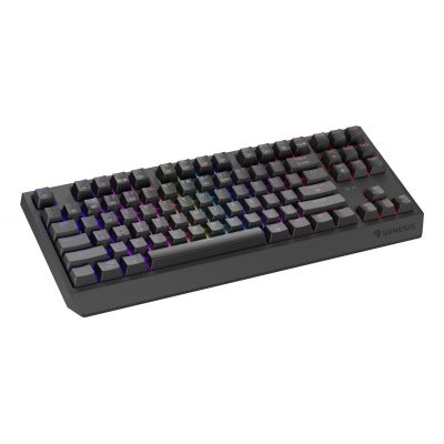 3. GENESIS Thor 230 TKL Gaming-Tastatur USB + RF Wireless + Bluetooth QWERTY US English Schwarz