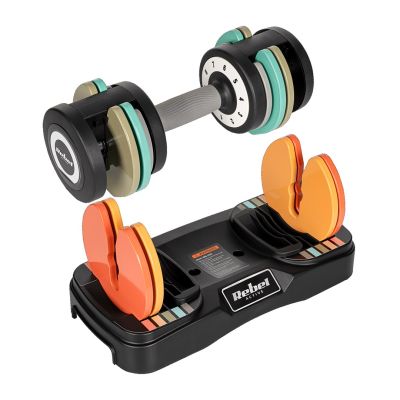 4. REBEL ACTIVE AUTOMATISCH VERSTELLBARE HANTELN AUS GUSSEISEN, SET 2X10 KG, 1 KG SCHLÄGE RBA2335