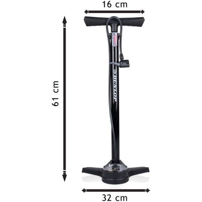 6. DUNLOP WERKSTATT-/FAHRRADPUMPE 174 Psi MIT MANOMETER