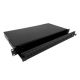 Alantec Glasfaserverteilerkasten 24xSC Simplex / 24xLC Duplex 19" 1U mit Frontplatte und Montagezubehör (Verschraubungen, Bänder), erweiterbar (FOP-1U-24SCS-C)