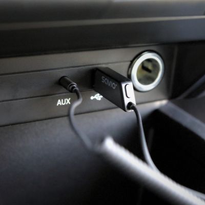 11. SAVIO TRANSMITER AUX, USB, BLUETOOTH 5.3, FREISPRECHFUNKTION, TR-16