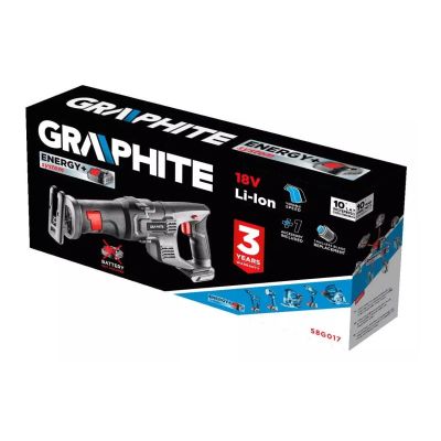 6. Graphite Energy+ 18V Li-Ion Akku-Säbelsäge, ohne Akku