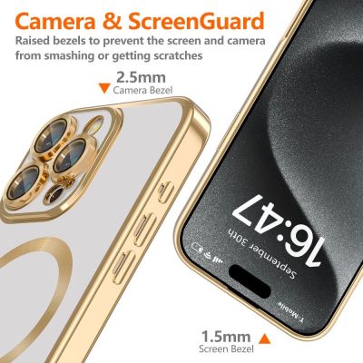 3. Tech-Protect MagFlex MagSafe Hülle für iPhone 16 Pro – Gold