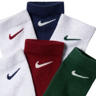 4. Nike Everyday Elevated Socken, 6 Paar, weiß, grün, bordeauxrot, blau, HQ8021 907