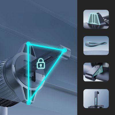10. Baseus PrimeTrip VC2 Pro Magnethalterung mit Qi2.2-Ladegerät und Lüftungslüfter – Schwarz