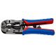 Knipex 97 51 13 Kabelcrimpzange, schwarz, blau, rot
