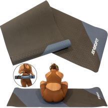 MATA DO JOGI I FITNESS TPE ANTYPOŚLIZGOWA CZARNO-NIEBIESKA ENERO FIT