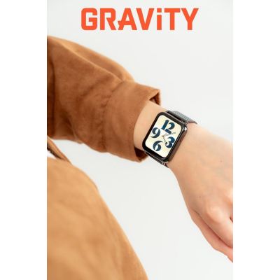 3. Smartwatch Gravity Weiß Schwarz 2 Armbänder GT17-8