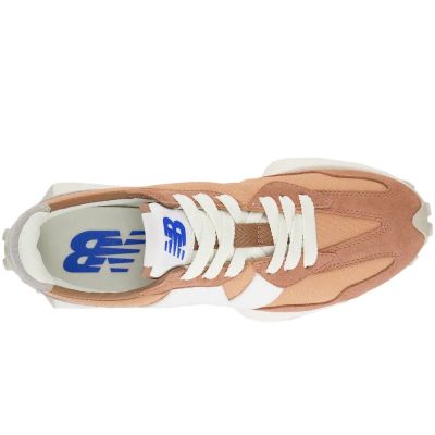 2. New Balance 327 Sneaker, orange Wildleder, Damen/Herren Sportschuhe (U327CI)
