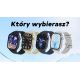 19. GRAVITY GT15-12 Damen-Smartwatch, marineblaues Silikonarmband + schwarzes Armband