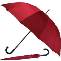 Langer halbautomatischer Regenschirm mit 16 Streben, rot, SEMI LINE