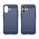2. Carbon Case Silikonhülle für iPhone 16 Plus – blau