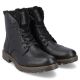 26. Rieker M RKR296A Wollgefütterte Lederstiefelette, schwarz