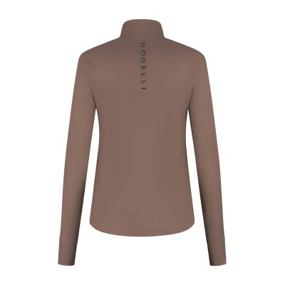 3. Rogelli ESSENTIAL Lauf-Sweatshirt in Mokka, Größe 2XL