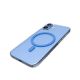 7. Puro Lite Mag TPU+PC Hülle kompatibel mit MagSafe für iPhone 17 - Transparent mit blauem Ring