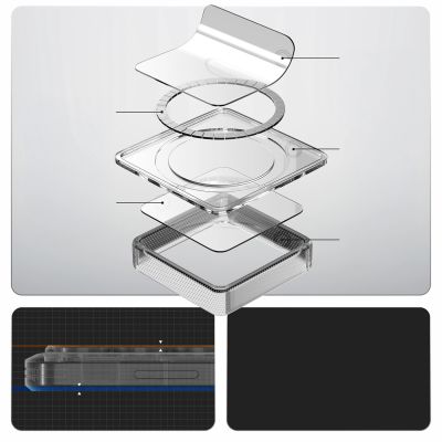 17. Spigen Ultra Hybrid Mag MagSafe Hülle für Samsung Galaxy S26 Ultra – Transparent und Weiß