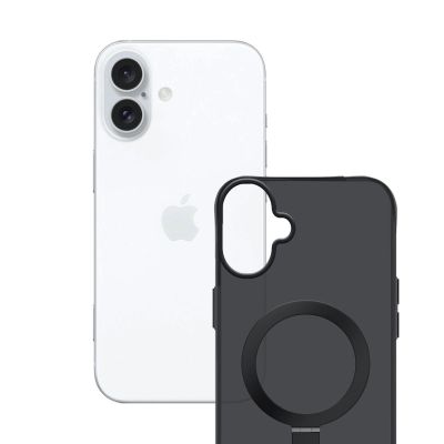 12. 3mk Smoke Case Mag&Stand für iPhone 17 - Schwarz