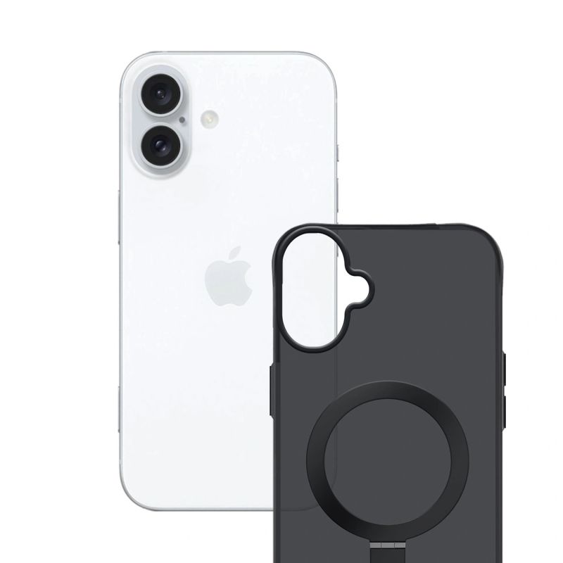 12. 3mk Smoke Case Mag&Stand für iPhone 17 - Schwarz