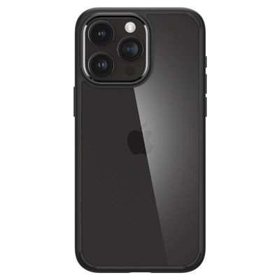 7. Spigen Crystal Hybrid-Hülle für iPhone 15 Pro – Schwarz