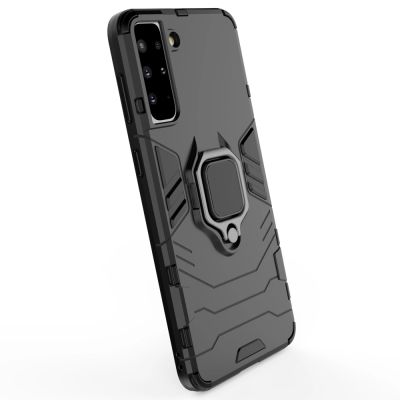 5. Ring Armor Tough Hybrid Case Cover + Magnethalter für Samsung Galaxy S22+ (S22 Plus) schwarz