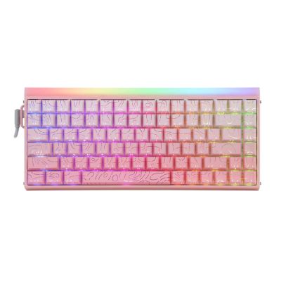 17. HERO84 HE PINK+Gradient+Contour Tastatur mit Dragon King Schaltern RGB AULA