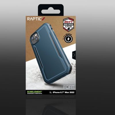 5. Raptic X-Doria Fort Case iPhone 14 Plus mit gepanzerter blauer MagSafe-Hülle