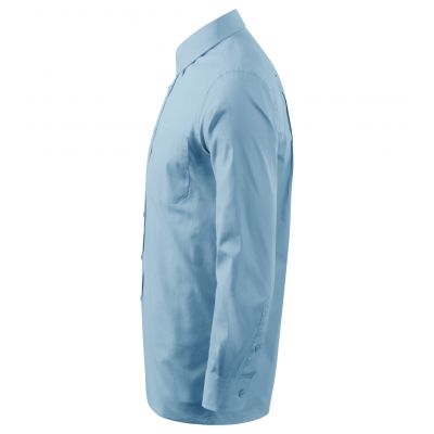 7. Malfini Style LS M MLI-20915 Hemd blau