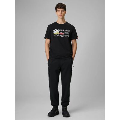 3. Herren-T-Shirt mit Aufdruck, regulär, Größe 4F 4FRSS26TTSHM3810-20S