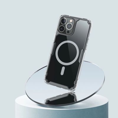 9. Nillkin Nature Pro Magnetische Hülle iPhone 14 Pro magnetische Hülle MagSafe blau