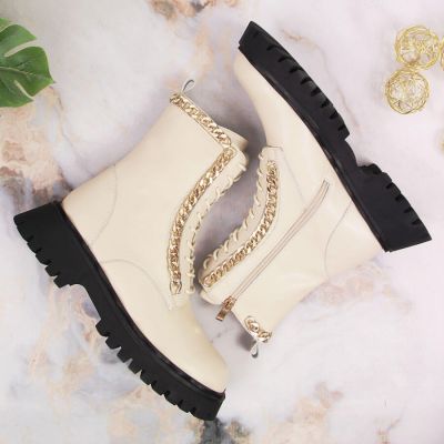 12. Artiker W HBH40 Isolierte Lederstiefeletten mit Kette