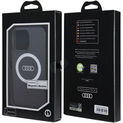 7. Audi IML Big Logo MagSafe Hülle für iPhone 13 Pro / 13 - Schwarz