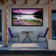 10. MACLEAN Projektionsleinwand, 84", 177 x 99 cm, 25 mm Rand, 16:9, Spannhaken MC-980
