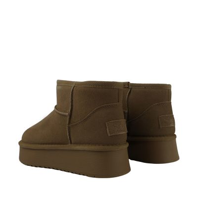 3. Damen-Lederschuhe Solo Soprani Couture Hugh Plateau oliv SSW421P05 06