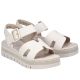 2. Beige Keilsandalen für Damen Rieker V4952-60