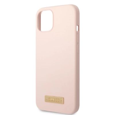 6. Guess GUHMP13SSBPLP iPhone 13 mini 5,4" rosa/rosa Hartschale Silikon-Logoplatte MagSafe