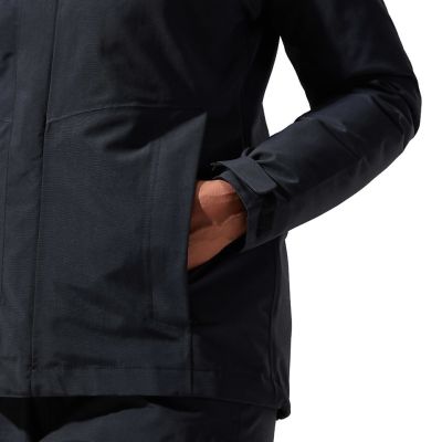 5. Berghaus Hillwalker InterActive Shell Damenjacke mit Membran, Größe S, Schwarz