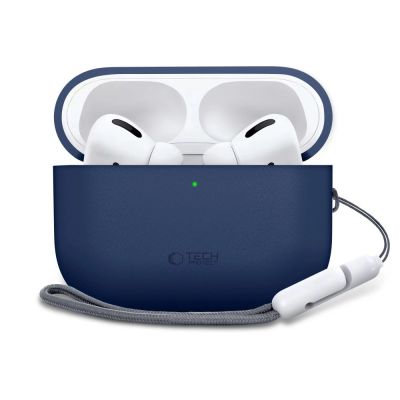 2. Tech-Protect Silikonhülle für AirPods Pro 3 – Marineblau