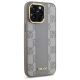 4. DKNY Leather Checkered Mono Pattern MagSafe-Hülle für iPhone 14 Pro Max – Beige