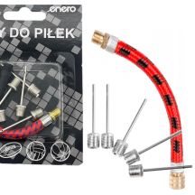 ZESTAW IGIEŁ 5SZT Z WĘŻYKIEM DO POMPKI PIŁKI ENERO