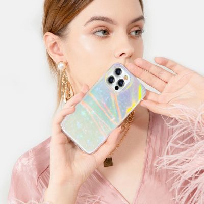 2. Kingxbar Shell Series luxuriöse elegante Hülle für iPhone 13 Pro Perlmint